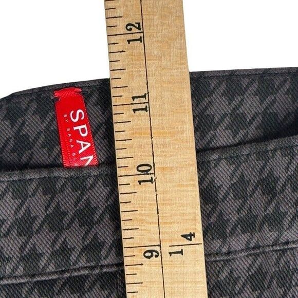 Spanx Women's Gray Houndstooth Jean-ish Ankle Leggings size Small - Picture 6 of 12